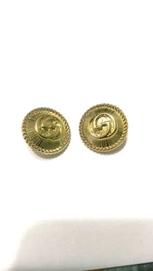 Gucci Botón Único 23 mm (UNO) Tono Dorado Metal Hecho en Italia - Imagen 1 de 2