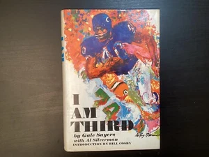 I AM THIRD, BY GALE SAYERS W/ AL SILVERMAN, HCDJ 1972 7th printing - Foto 1 di 24