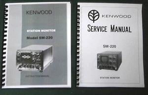 Kenwood SM-220 Service & Instruction Manuals - Card Stock Covers & 32 LB Paper! - Picture 1 of 1