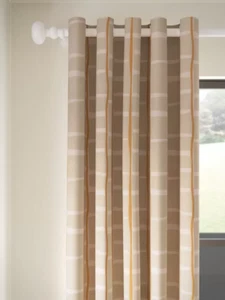 John Lewis Lea W228xD137 Eyelets Lined Curtains Putty BNWT Sold Out - Picture 1 of 4