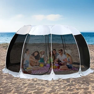 Screen Tent Camping Gazebo Pop up Instant Tent for Outdoor Patio Garden Backyard - Picture 1 of 59