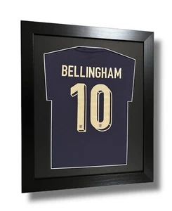 Frame For Signed Junior Football Shirt Black Frame Black Mount - Picture 1 of 5
