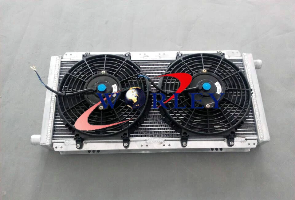 FOR LOTUS ELISE & EXIGE SERIES 1&2 & VAUXHALL VX220 MT ALUMINUM RADIATOR&FANS - image 1 of 4