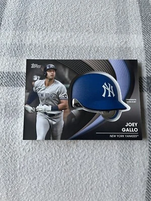 2022 Topps Joey Gallo Commemorative Batting Helmet Black /299 - Image 1 of 2