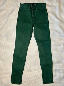 Veronica Beard Debbie Skinny High Rise Women's Green Size 25 MSRP $228 - Picture 1 of 5