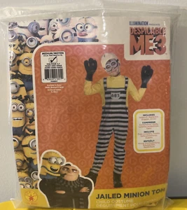 Jailed Minion Tom Despicable Me 3 Movie Fancy Dress Up Halloween Child Costume - Picture 1 of 5