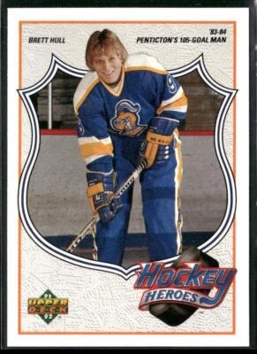 1991-92 Upper Deck #1 Brett Hull Hockey Heroes: Brett Hull - Image 1 of 2