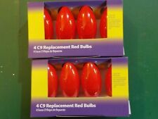 Light Keeper Pro Ceramic Red C9 Replacement Bulbs 120V 7W 60Hz AC - 4-Count