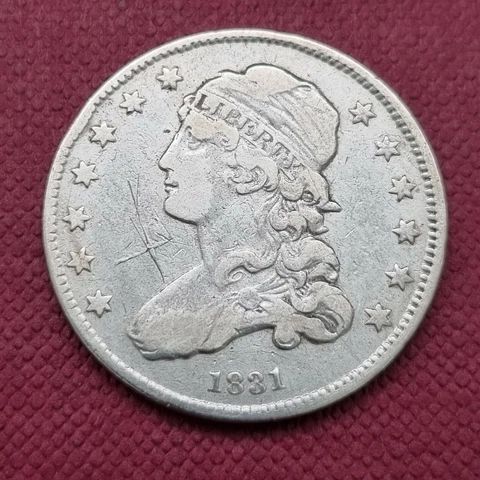 1831 Capped Bust Quarter 25c Better Grade XF Details #43253 Cover