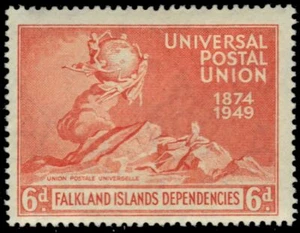 FALKLANDS 1L17 (SG G24) - Universal Postal Union 75th Anniversary (pb15171) - Picture 1 of 1
