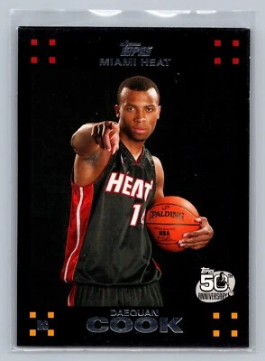 2007 Topps #131 Daequan Cook  Miami Heat Rookie - Image 1 of 2
