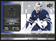 2023-24 Upper Deck Rookie Retrospective #RR13 Erik Kallgren 