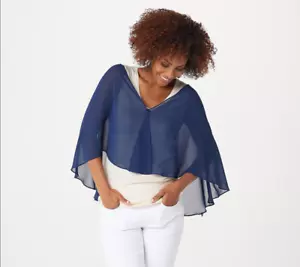 Chal Susan Graver Chifón Multivía-Zafiro-M/L A353376 NUEVO - Imagen 1 de 2