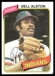 Dell Alston 1980 Topps #198 Cleveland Indians Baseball Card - Imagen 1 de 2