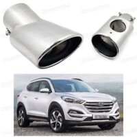 Car Exhaust Muffler Tip Tail Pipe Trim Silver for Volkswagen CC 2009-2016 #Z030
