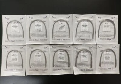 Alambres de arco redondo Niti activados térmicamente Arcos ortodoncia dental forma natural Foto 1 de 4