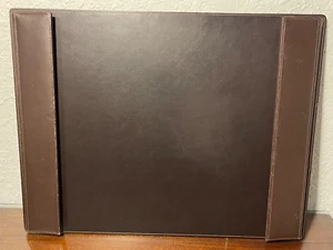Restaurationsbeschläge Leder Schreibtisch Löscher RH Schreibtischunterlage Büro braun Ablage - Bild 1 von 11