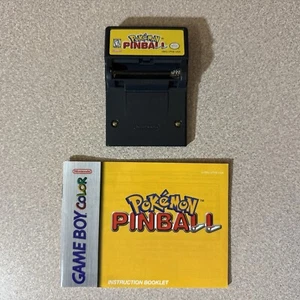 Pokemon Pinball Nintendo Game Boy Color GBC Authentic with Manual Tested Working - Picture 1 of 4