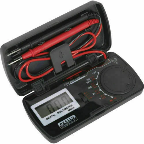 Sealey MM18 Pocket Multimeter - Red/Black