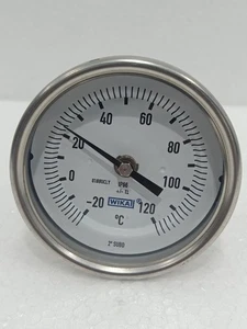 TERMÓMETRO ANALÓGICO BIMETÁLICO WIKA ALEMANIA IP66 -20°C A 120°C CON VÁSTAGO SS NUEVO - Imagen 1 de 11