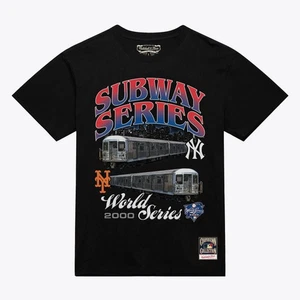Men's Mitchell & Ness Black MLB Merchandise Subway Series Duel World Series - Picture 1 of 2