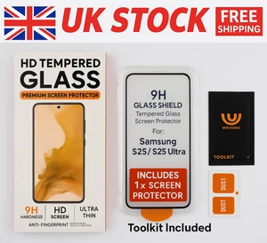 Samsung S25 / S25 Ultra Displayschutzfolie 9H Hartglas Klar Schutz - Bild 1 von 5