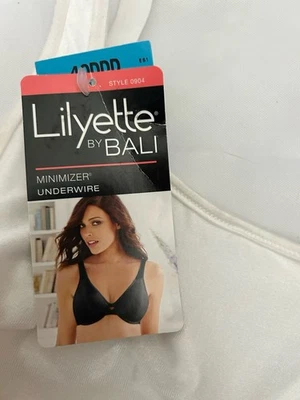 Lilyette Bali 胸罩 Plunge Into Comfort Minimizer 女式 0904 尺寸 40DDD — 第 1/4 张图片