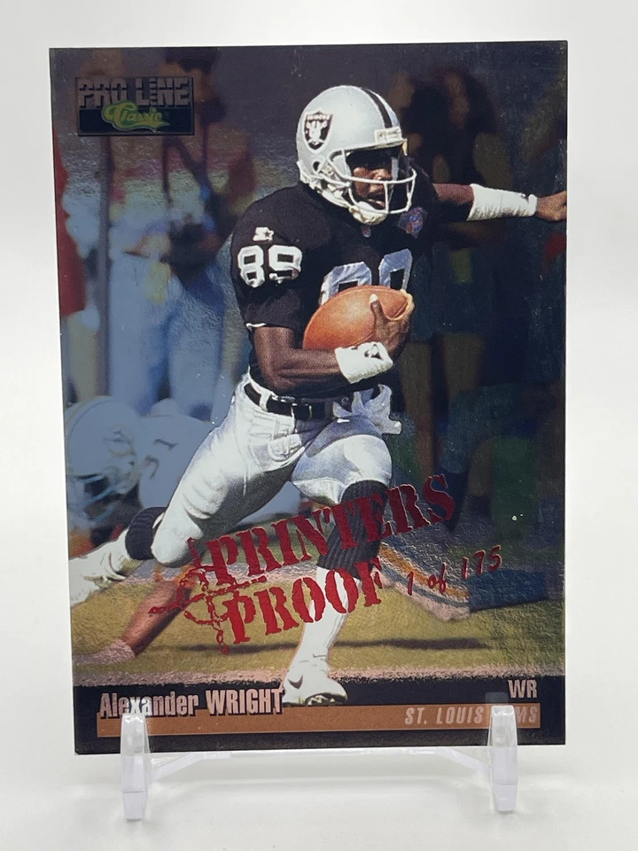 1995 Pro Line #191 Alexander Wright Printer's Proofs /175 St. Louis Rams - Image 1 of 2
