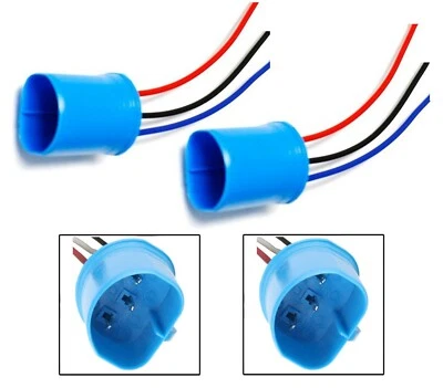 Wire Pigtail Male 9004 HB1 Two Harness Head Light Replace Plug Connector Lamp - Image 1 of 4
