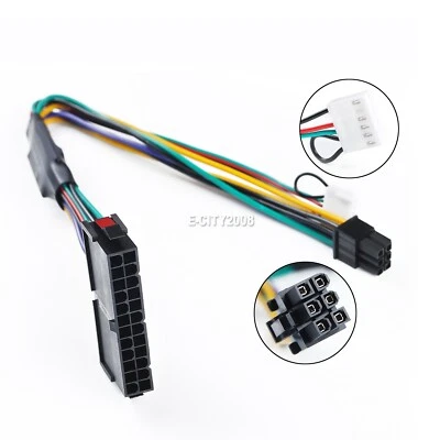 NEU 12" ATX Haupt 24-Pin auf 6-Pin Netzteil Netzteil Kabel 18AWG für HP Z220/Z230 - Bild 1 von 4