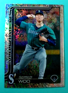 2025 TOPPS BASEBALL *** Bryan Woo: Sand Glitter Foil *** #327 - Picture 1 of 2
