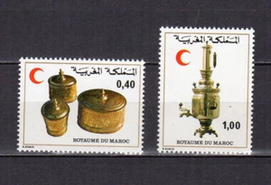 Maroc 1979 Croissant-Rouge marocain 2 timbres non oblitérés  /TE5381 - Picture 1 of 1