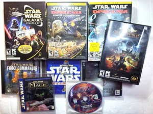 9 Star Wars Vintage PC CD-ROM Computer Games Programs Update Expansions Lot - Picture 1 of 11