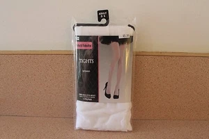 Adult white tights 1 pair NEW never used in original packaging Amscan, Inc brand - Picture 1 of 2