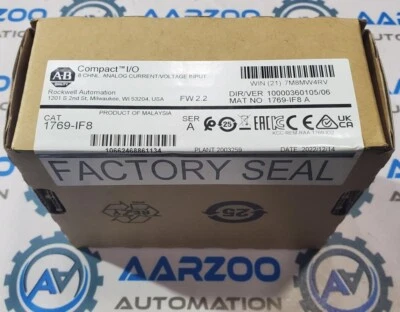 1769-IF8 Input Analogico Modulo Compactlogix Nuovo Sealed Fabbrica 1769IF8 2022 - Immagine 1 di 4