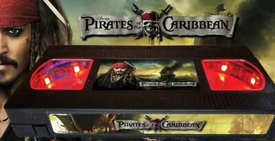 Pirates of the Caribbean (2003) - Retro VHS Lamp +Remote Control - Action Movie - Image 1 of 4