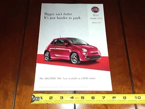 2012 FIAT 500 ORIGINAL AD - Picture 1 of 4