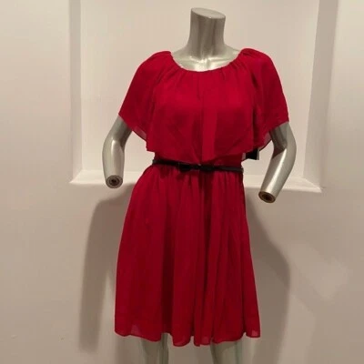 Giambattista Valli For  Impulse Carmen Red Dress Cocktail Party Size 4 BNWT - Image 1 of 4