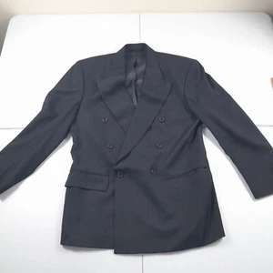 BOSS Hugo Boss Blazer Al Capone Super 100 Men's 40R Charcoal Pure New Wool - Picture 1 of 17