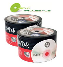 100-pack HP 16X Blank DVD DVD-R Branded Logo 4.7GB Media Disc 2x50pk