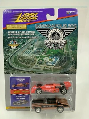 Johnny Lightning Indianapolis 500 AJ Foyt & 1977 Olds Delta 88 Pace Car - Image 1 of 3