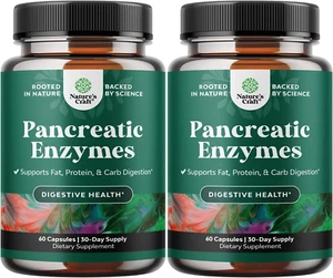Pancreatin Digestive Enzymes for Digestive Health - Pancreatic Enzymes for Human - Picture 1 of 12