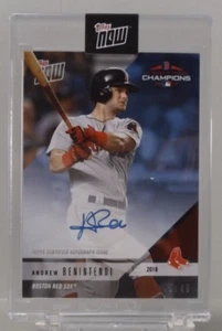 2018 Topps Now #PS15B - Andrew Benintendi Auto 43/49 - Red Sox - Mint Sealed - Picture 1 of 2