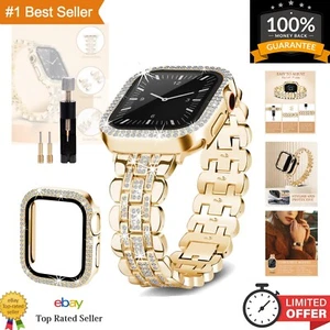 Cinturino Bling Glamour per Apple Watch 41mm - Custodia protettiva cristallo inclusa - Foto 1 di 9