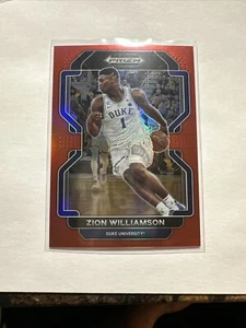 Zion Williamson 2022 Prizm Draft Picks #49 Red Prizm 155/299-Duke Blue Devils - Picture 1 of 2