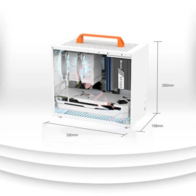 K77 Mini Chassis Portable Desktop Computer 120 Water-cooled ATX Power Supply ITX - Image 1 of 4