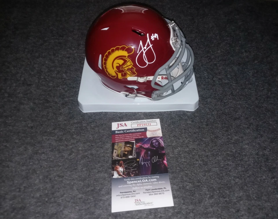 Juju Smith Schuster Signed Mini Helmet Usc Trojans Jsa - Image 1 of 1