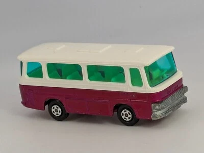 Vintage England Lesney Matchbox Car Superfast No 12 Setra Coach Magenta NMINT - Image 1 of 4