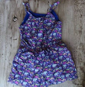 Janie And Jack One Piece Size 7 Safari Jumpsuit giraffe elephant GB16 - Picture 1 of 2