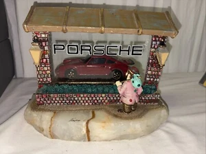 Ron Lee '88 "WISHFUL THINKING"  Porsche, Hobo Clown 1855/1911 Cast Sculpture - Picture 1 of 5